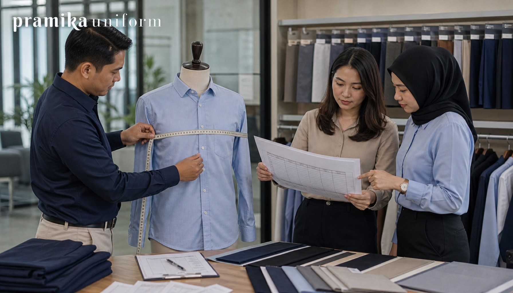 Cara Hitung Ukuran Seragam untuk 100+ Karyawan: Metodologi Anti-Salah Sizing