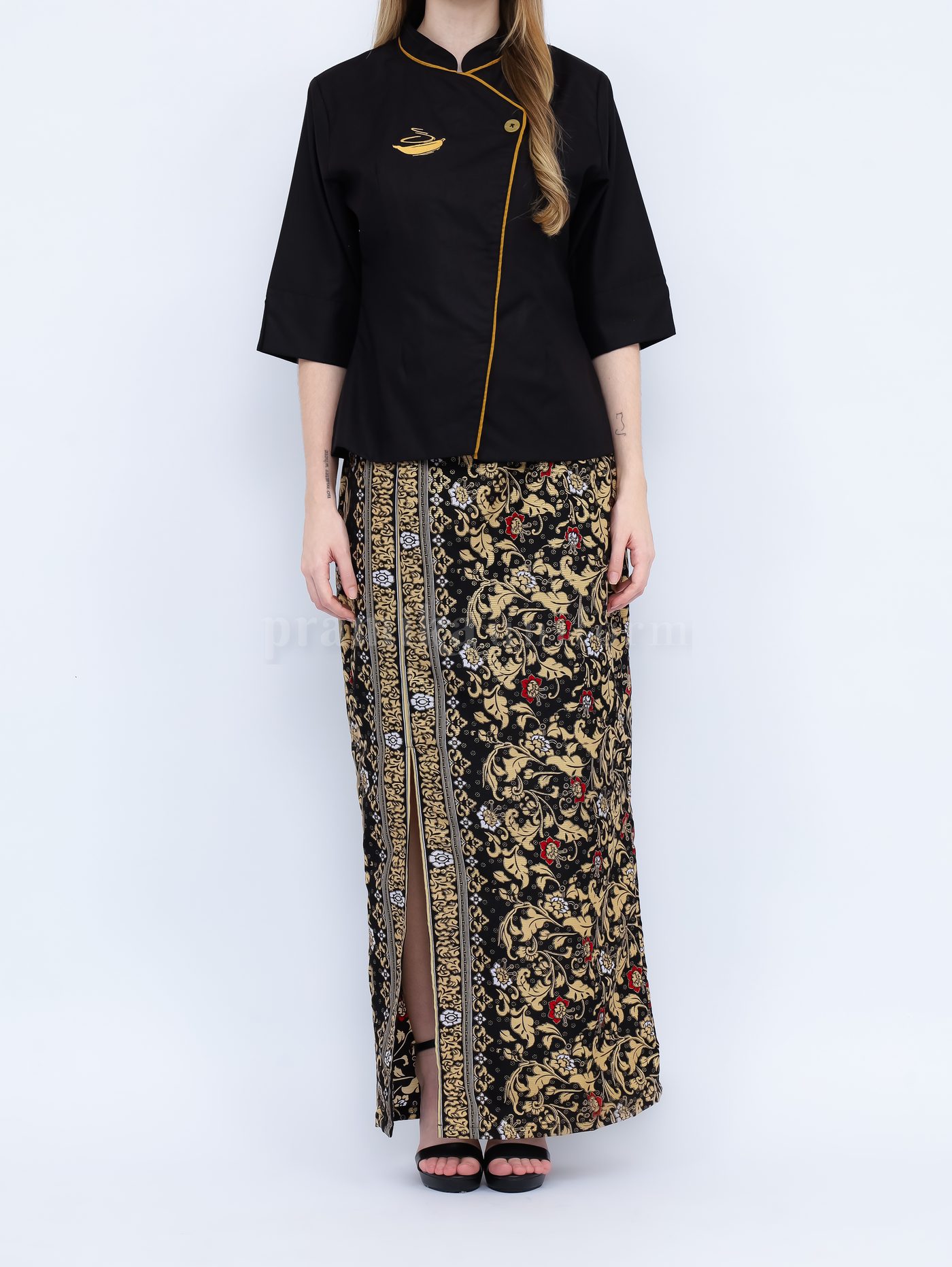 Seragam signature kebaya modern batik emas