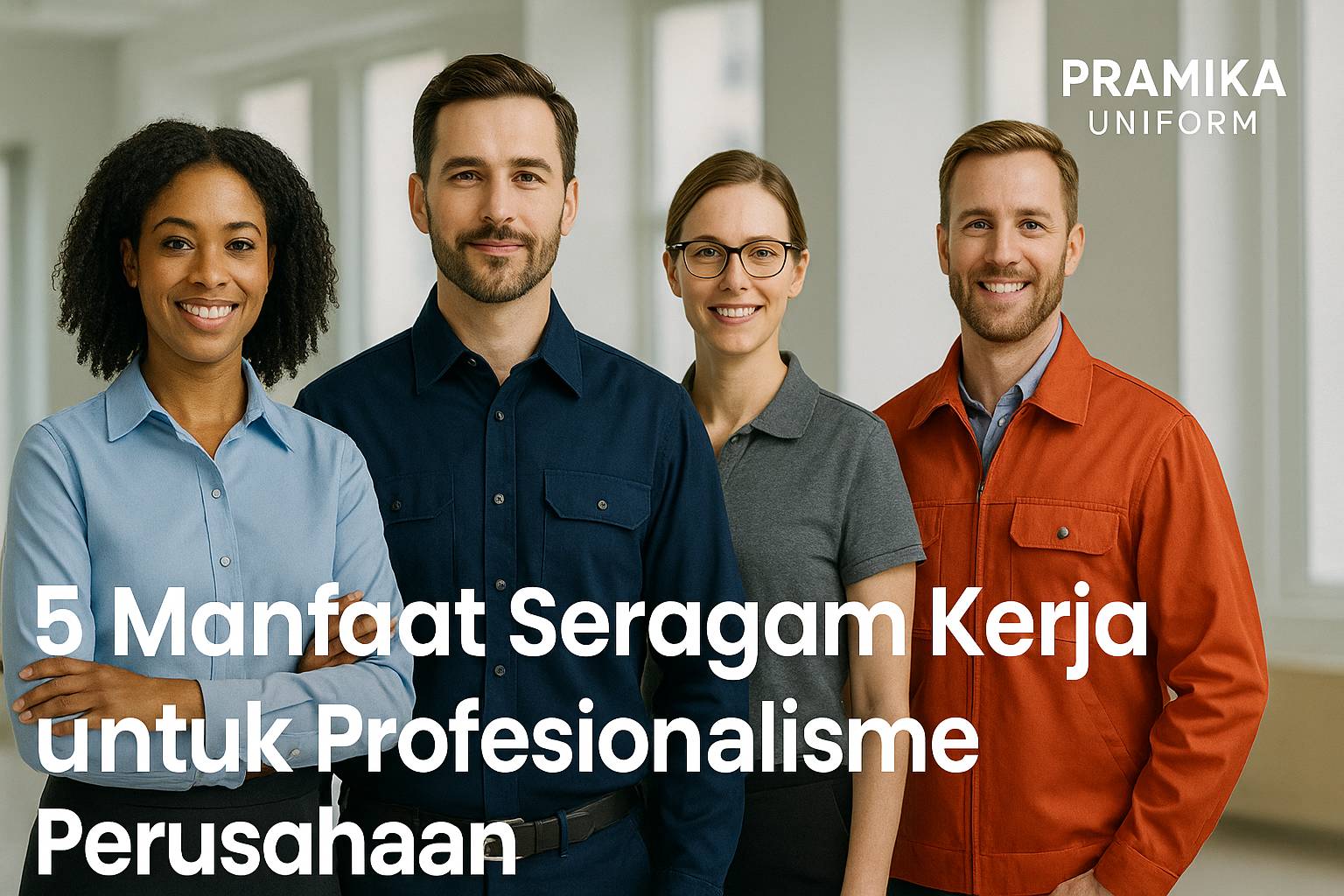 Banner artikel Pramika Uniform: 5 Manfaat Seragam Kerja untuk Profesionalisme Perusahaan