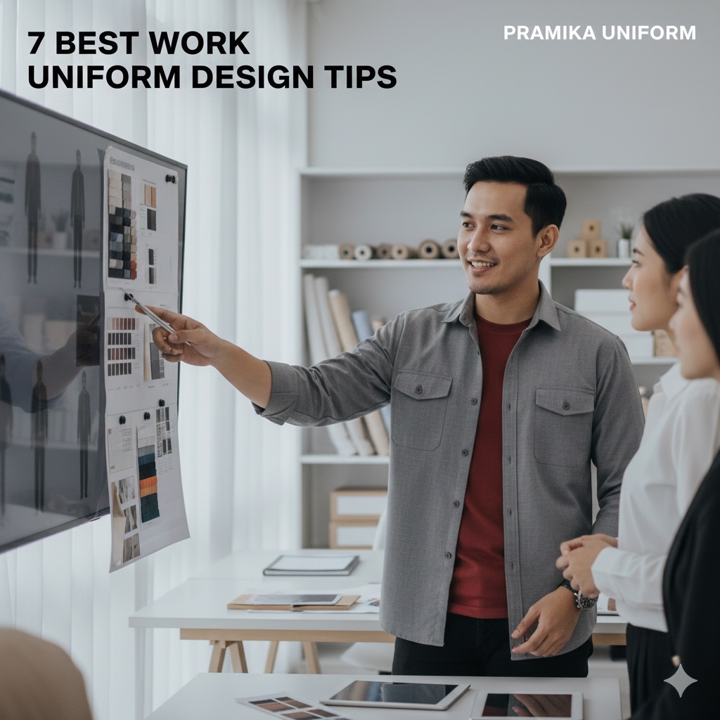 Banner artikel Pramika Uniform: 7 Tips Desain Seragam Kerja Terbaik