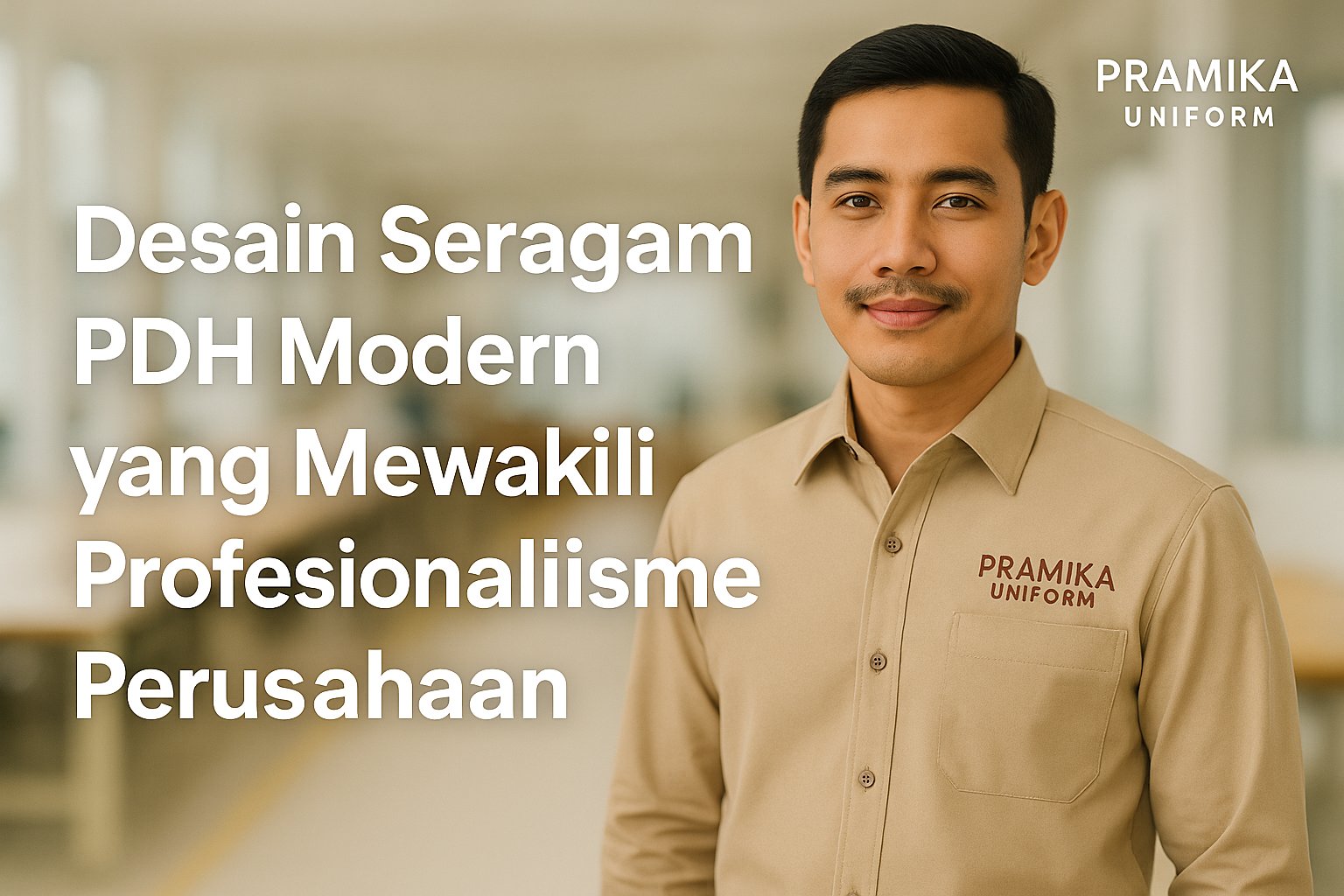 Banner artikel Pramika Uniform: Desain Seragam PDH Modern yang Mewakili Profesionalisme Perusahaan