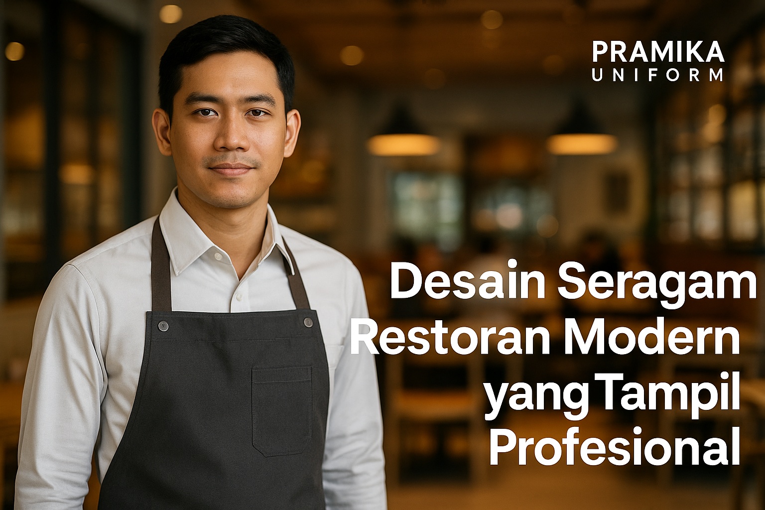 Banner artikel Pramika Uniform: Desain Seragam Restoran Modern yang Tampil Profesional