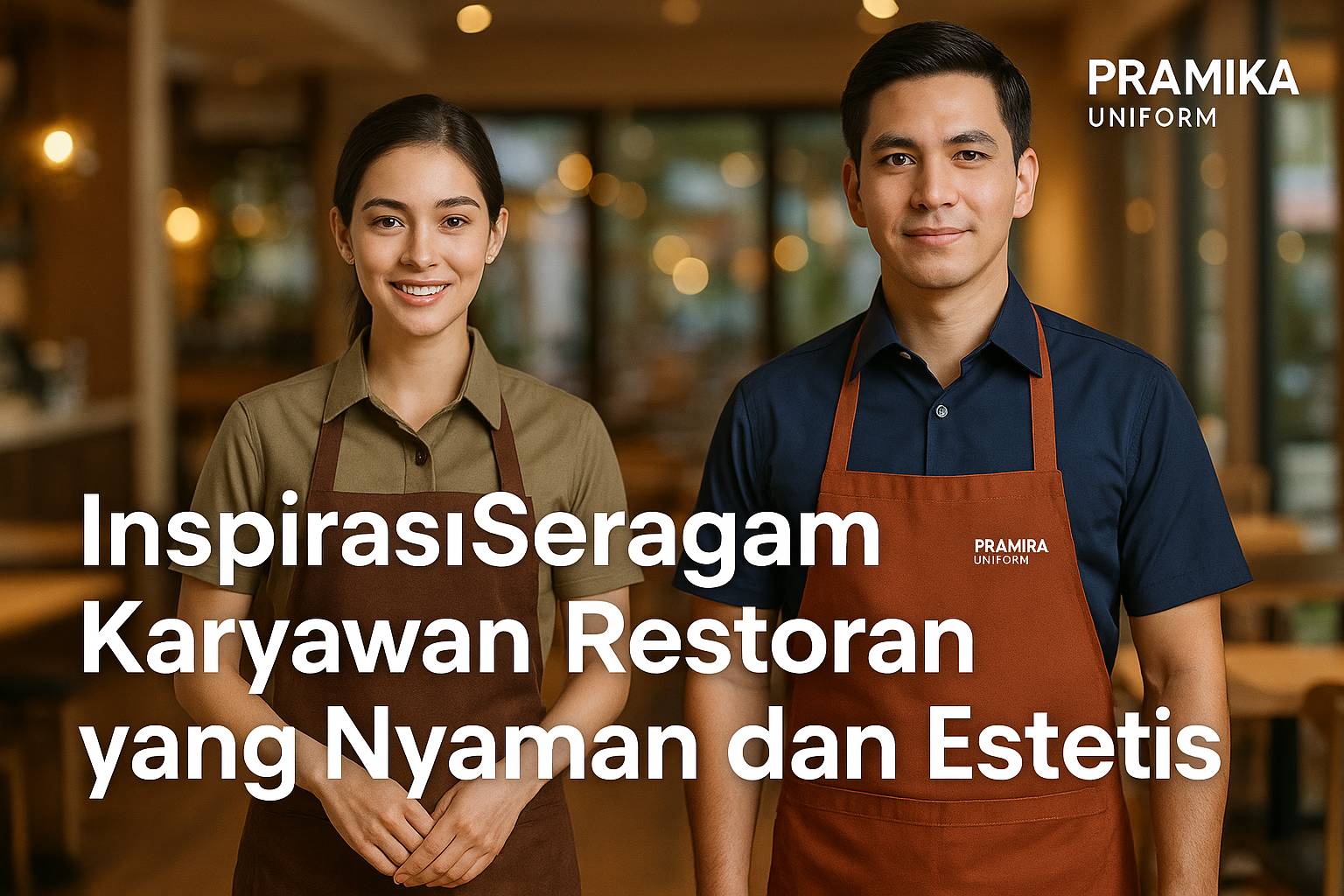 Banner artikel Pramika Uniform: Inspirasi Seragam Karyawan Restoran yang Nyaman dan Estetis