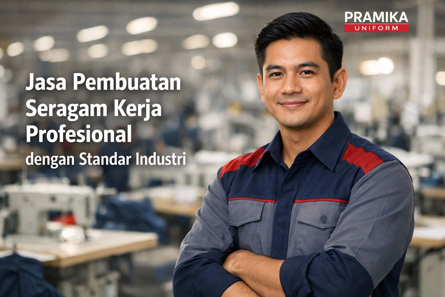 Banner artikel Pramika Uniform: Jasa Pembuatan Seragam Kerja Profesional dengan Standar Industri