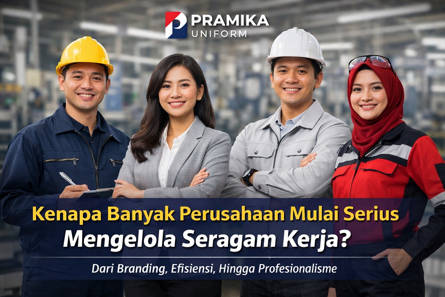 Banner artikel Pramika Uniform: Kenapa Banyak Perusahaan Mulai Serius Mengelola Seragam Kerja?