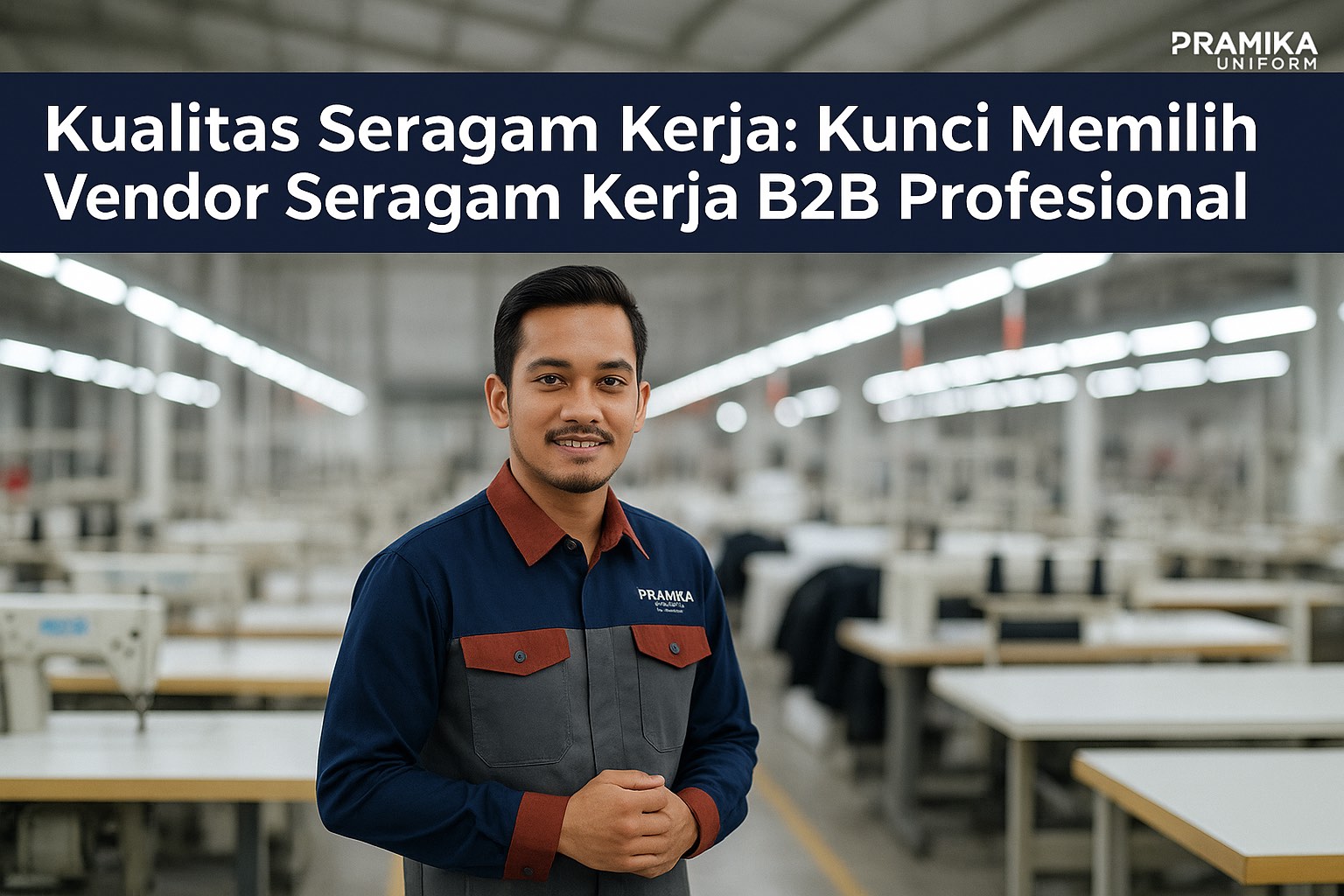 Banner artikel Pramika Uniform: Kualitas Seragam Kerja: Kunci Memilih Vendor Seragam Kerja B2B Profesional