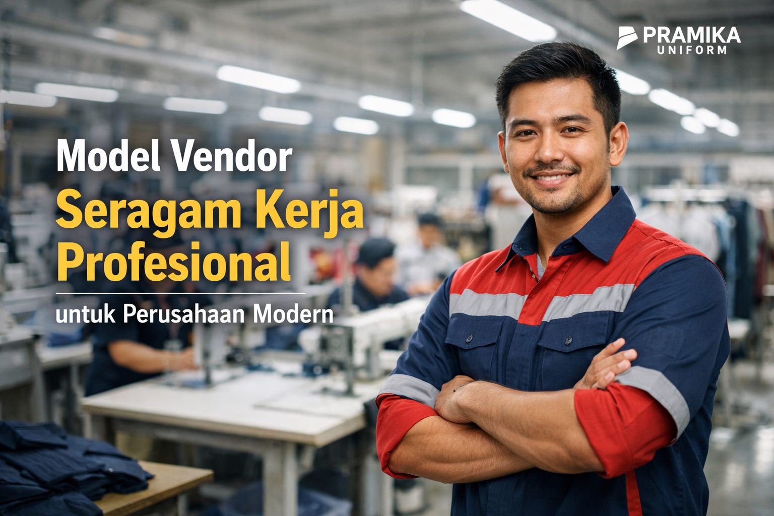 Banner artikel Pramika Uniform: Model Vendor Seragam Kerja Profesional untuk Perusahaan Modern