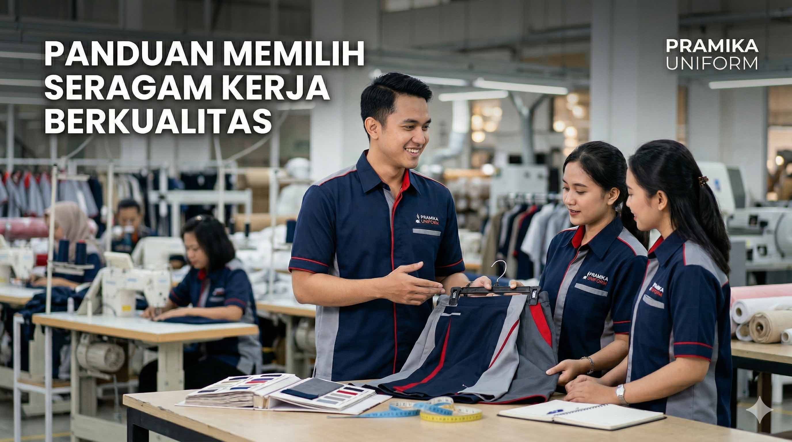 Banner artikel Pramika Uniform: Panduan Lengkap Memilih Seragam Kerja Berkualitas untuk Perusahaan