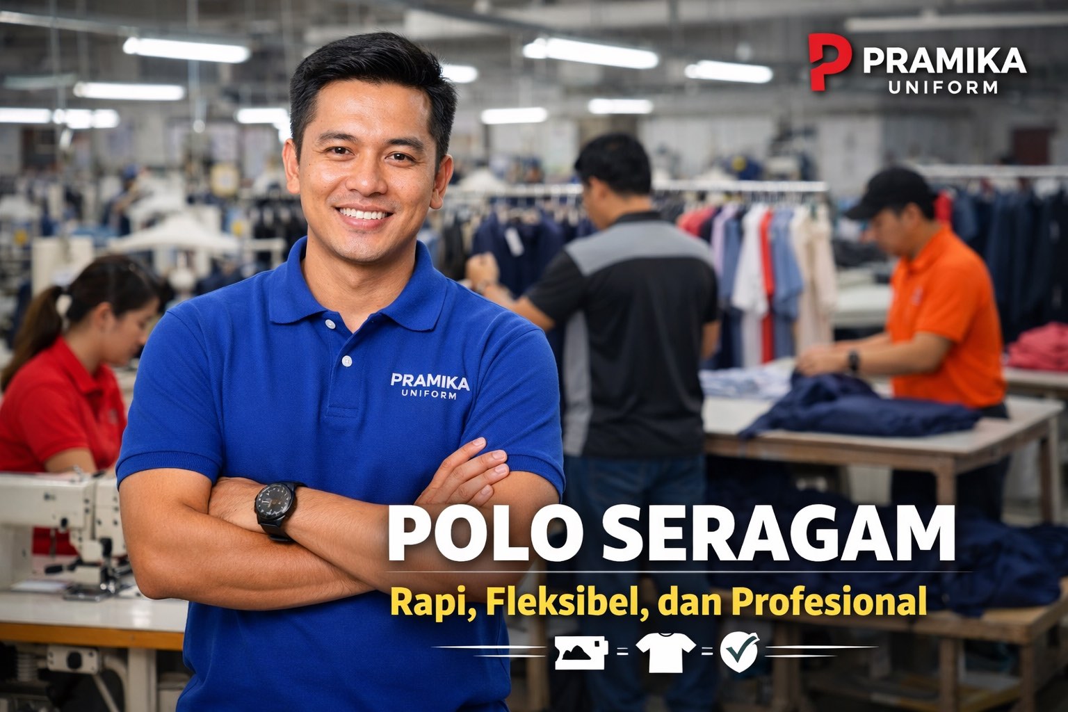 Banner artikel Pramika Uniform: Polo Seragam: Solusi Seragam Kerja Rapi, Fleksibel, dan Profesional