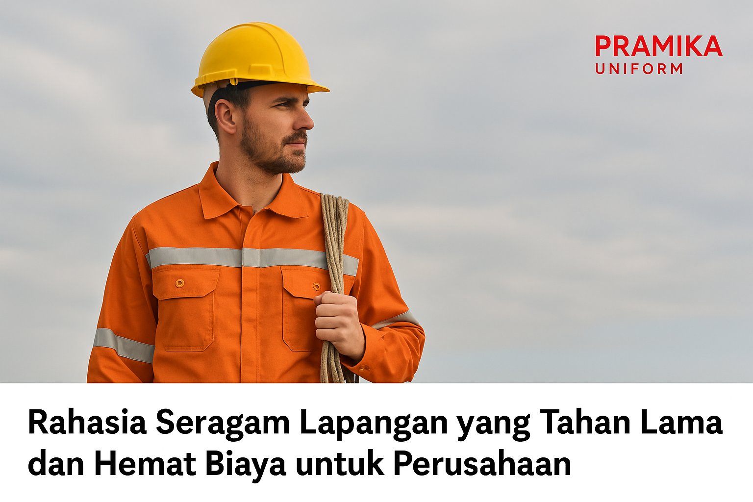 Banner artikel Pramika Uniform: Rahasia Seragam Lapangan yang Tahan Lama dan Hemat Biaya untuk Perusahaan
