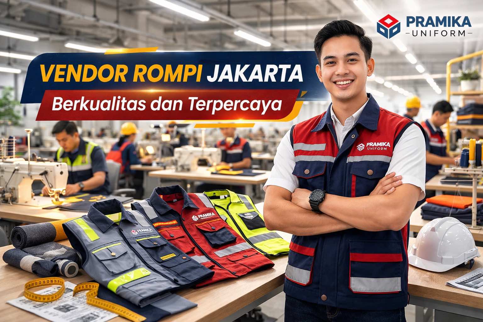 Banner artikel Pramika Uniform: Rekomendasi Vendor Rompi Jakarta Berkualitas dan Terpercaya