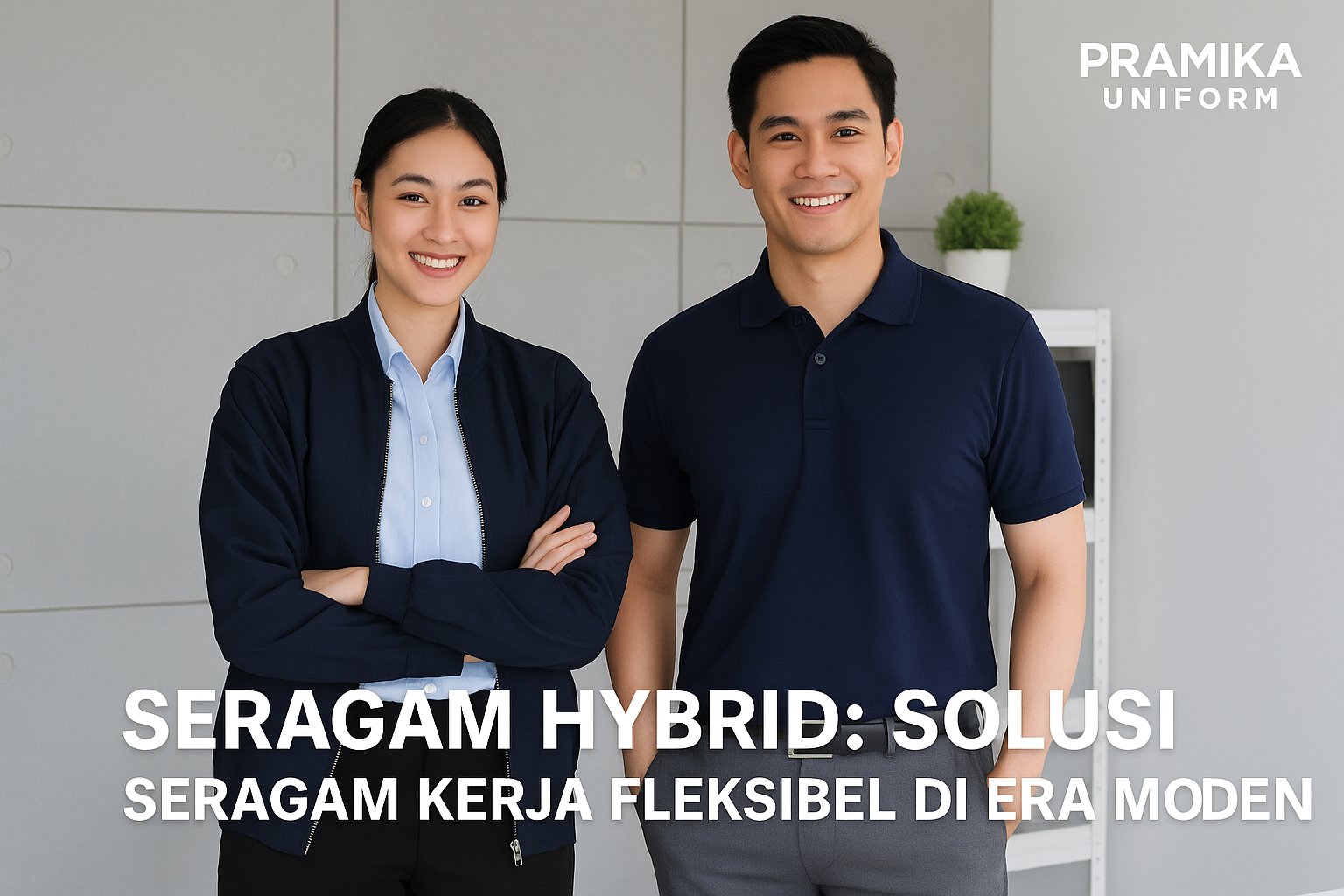 Banner artikel Pramika Uniform: Seragam Hybrid: Solusi Seragam Kerja Fleksibel di Era Modern