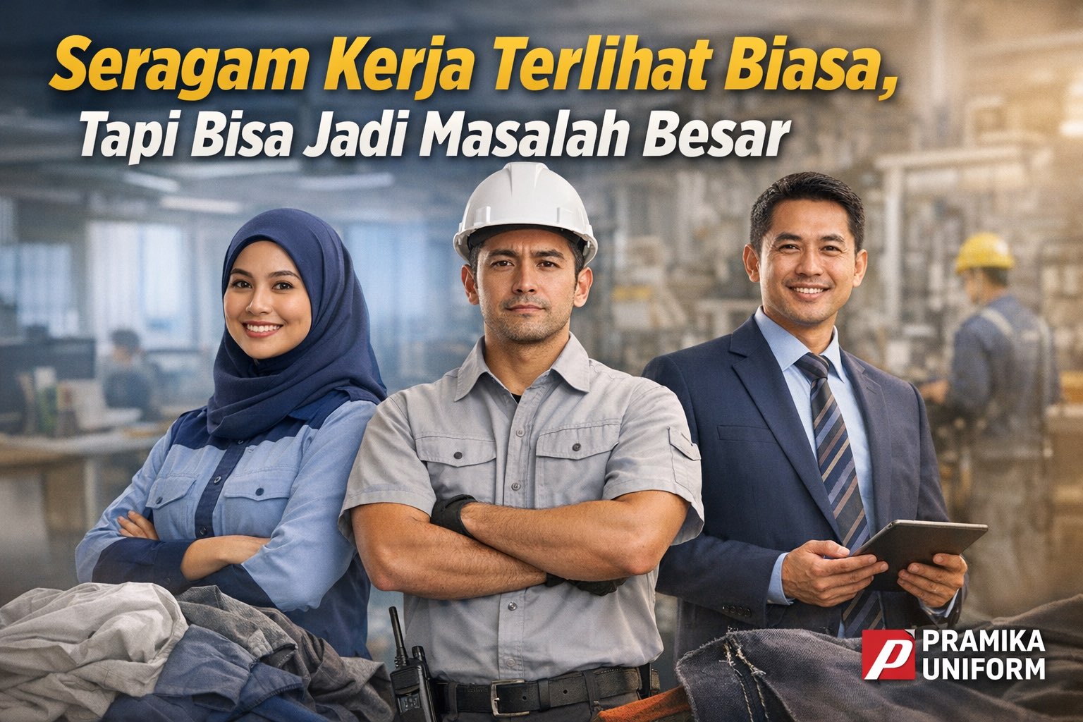 Banner artikel Pramika Uniform: Seragam Kerja Terlihat Biasa, Tapi Bisa Jadi Masalah Besar