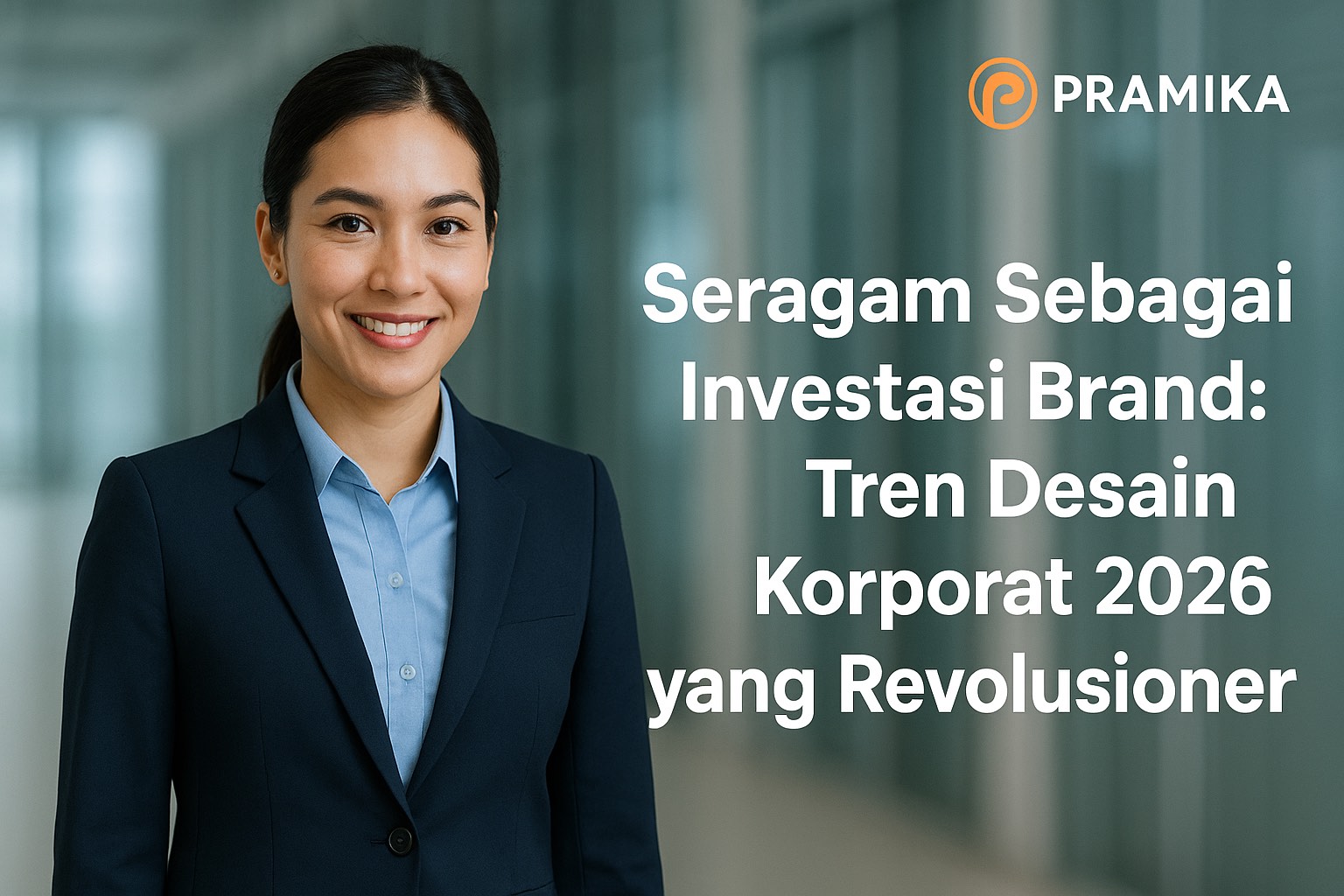 Banner artikel Pramika Uniform: Seragam Sebagai Investasi Brand: Tren Desain Korporat 2026 yang Revolusioner