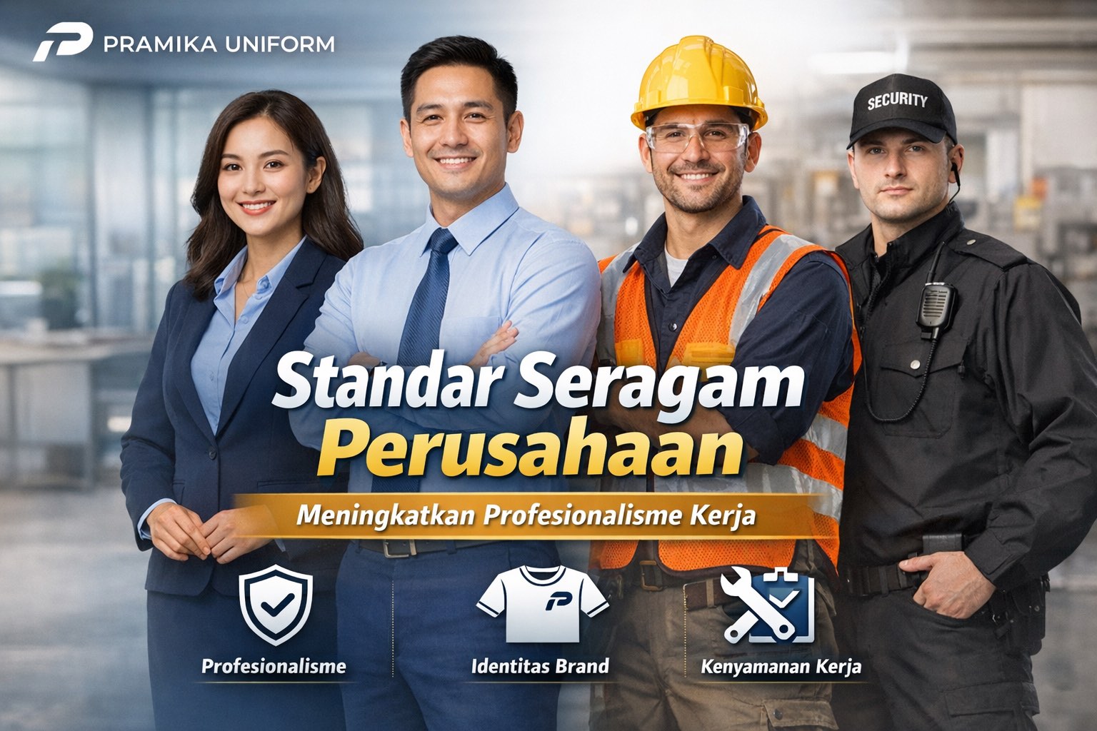 Banner artikel Pramika Uniform: Standar Seragam Perusahaan untuk Meningkatkan Profesionalisme Kerja