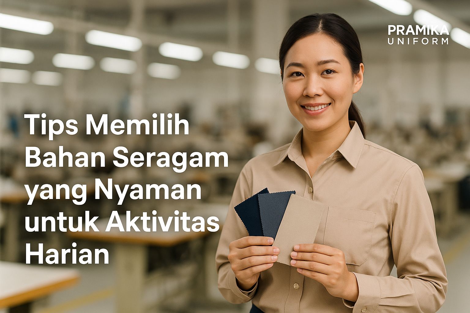 Banner artikel Pramika Uniform: Tips Memilih Bahan Seragam yang Nyaman untuk Aktivitas Harian