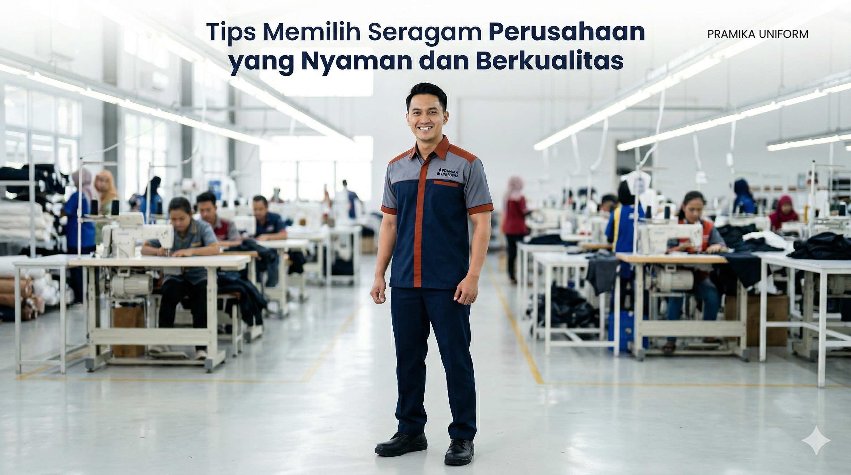 Banner artikel Pramika Uniform: Tips Memilih Seragam Perusahaan yang Nyaman dan Berkualitas