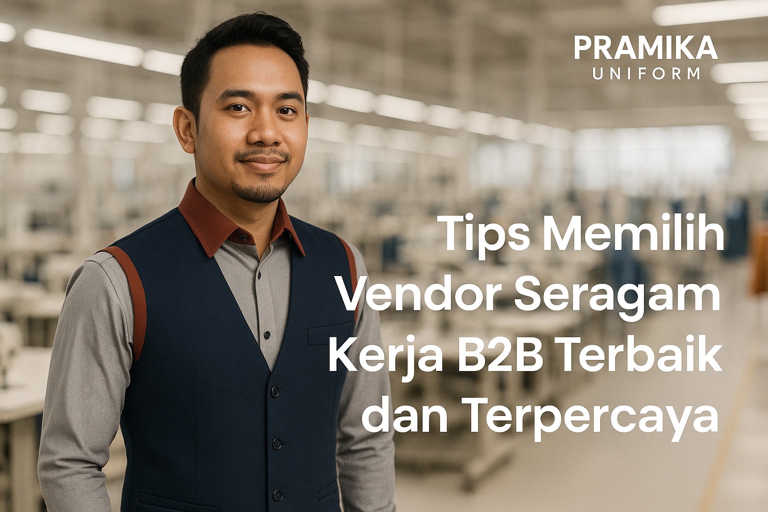 Banner artikel Pramika Uniform: Tips Memilih Vendor Seragam Kerja B2B Terbaik dan Terpercaya