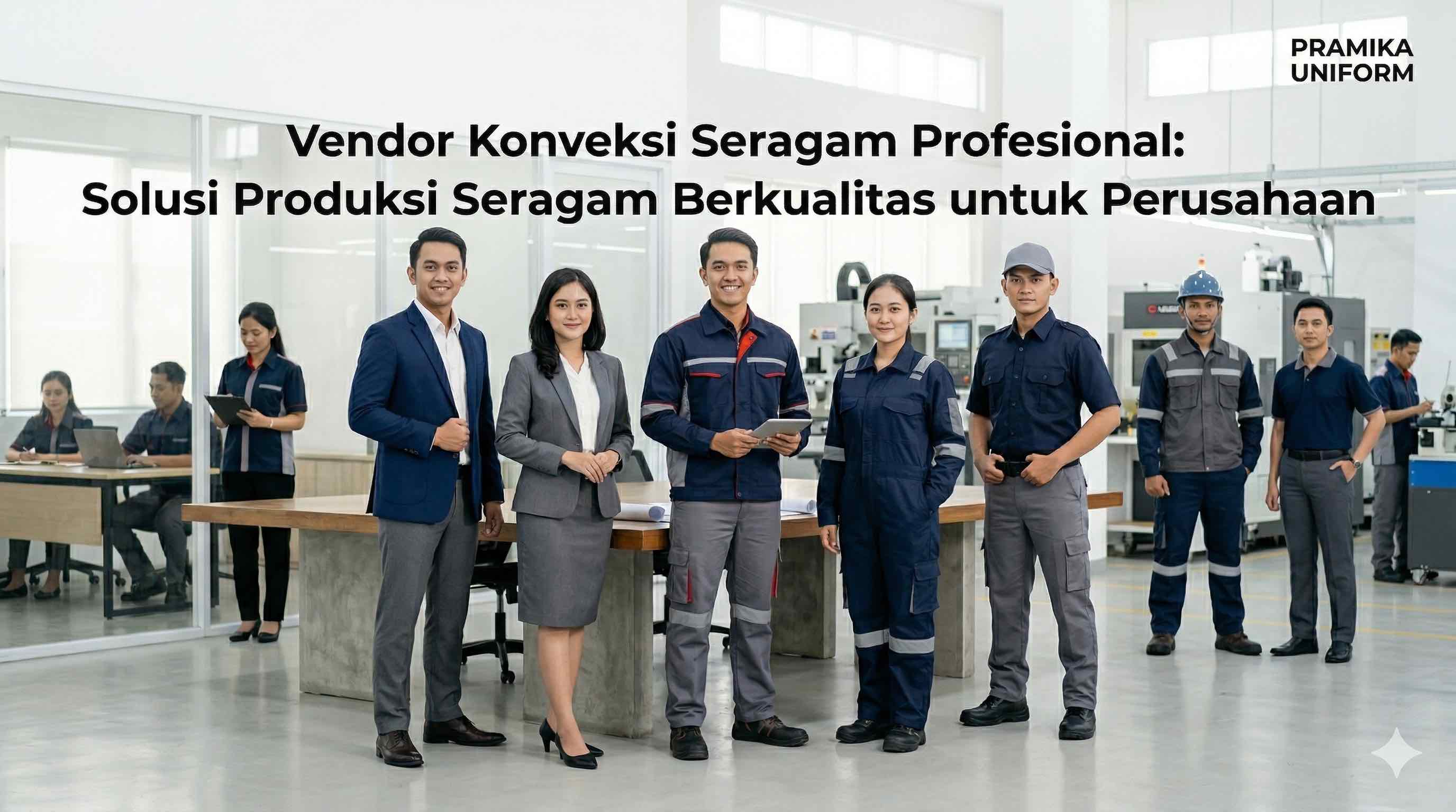 Banner artikel Pramika Uniform: Vendor Konveksi Seragam Profesional: Solusi Produksi Seragam Berkualitas untuk Perusahaan