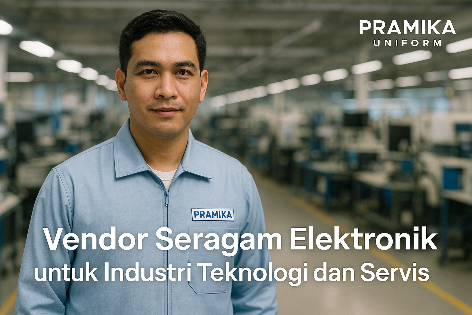Banner artikel Pramika Uniform: Vendor Seragam Elektronik untuk Industri Teknologi dan Servis