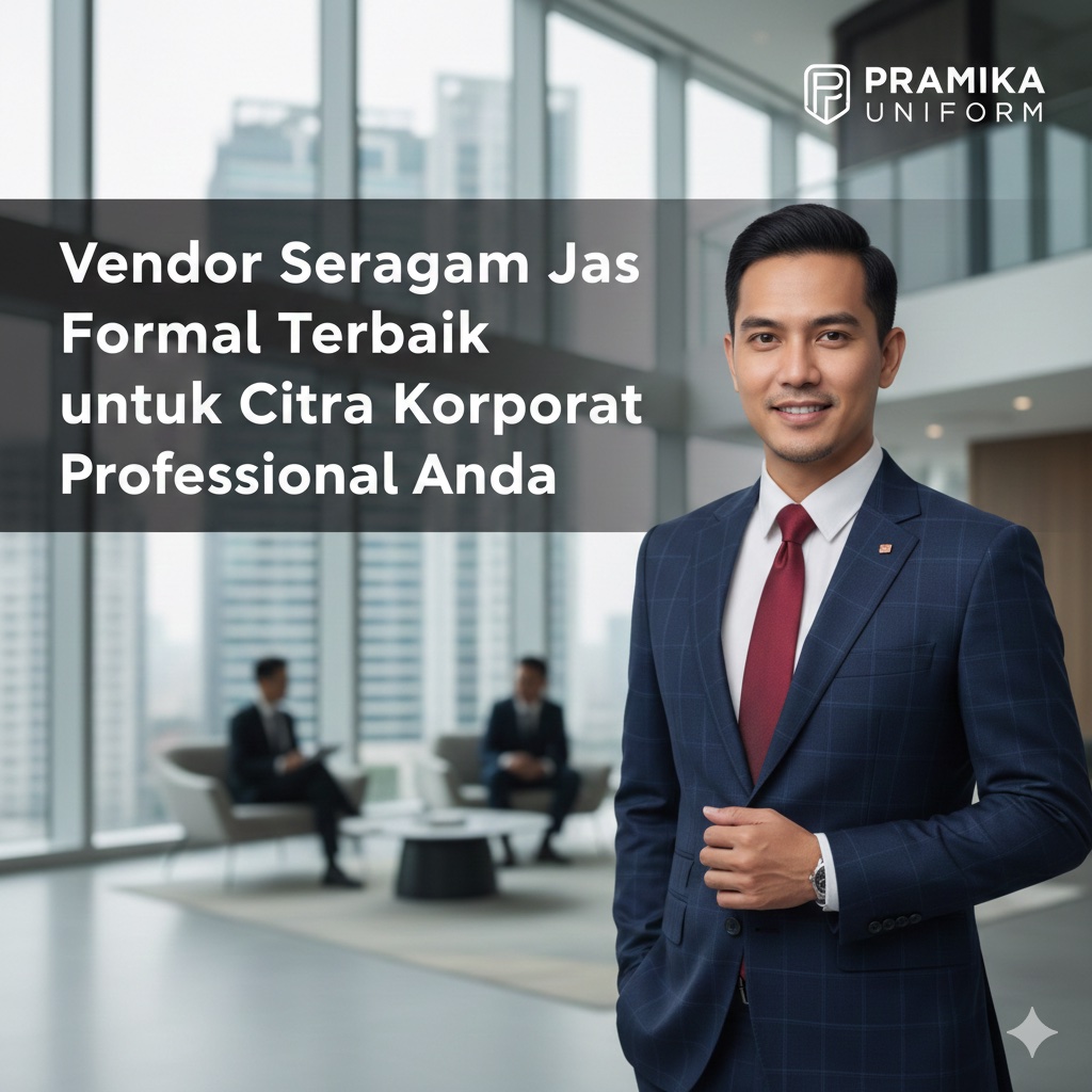 Banner artikel Pramika Uniform: Vendor Seragam Jas Formal Terbaik untuk Citra Korporat Profesional Anda