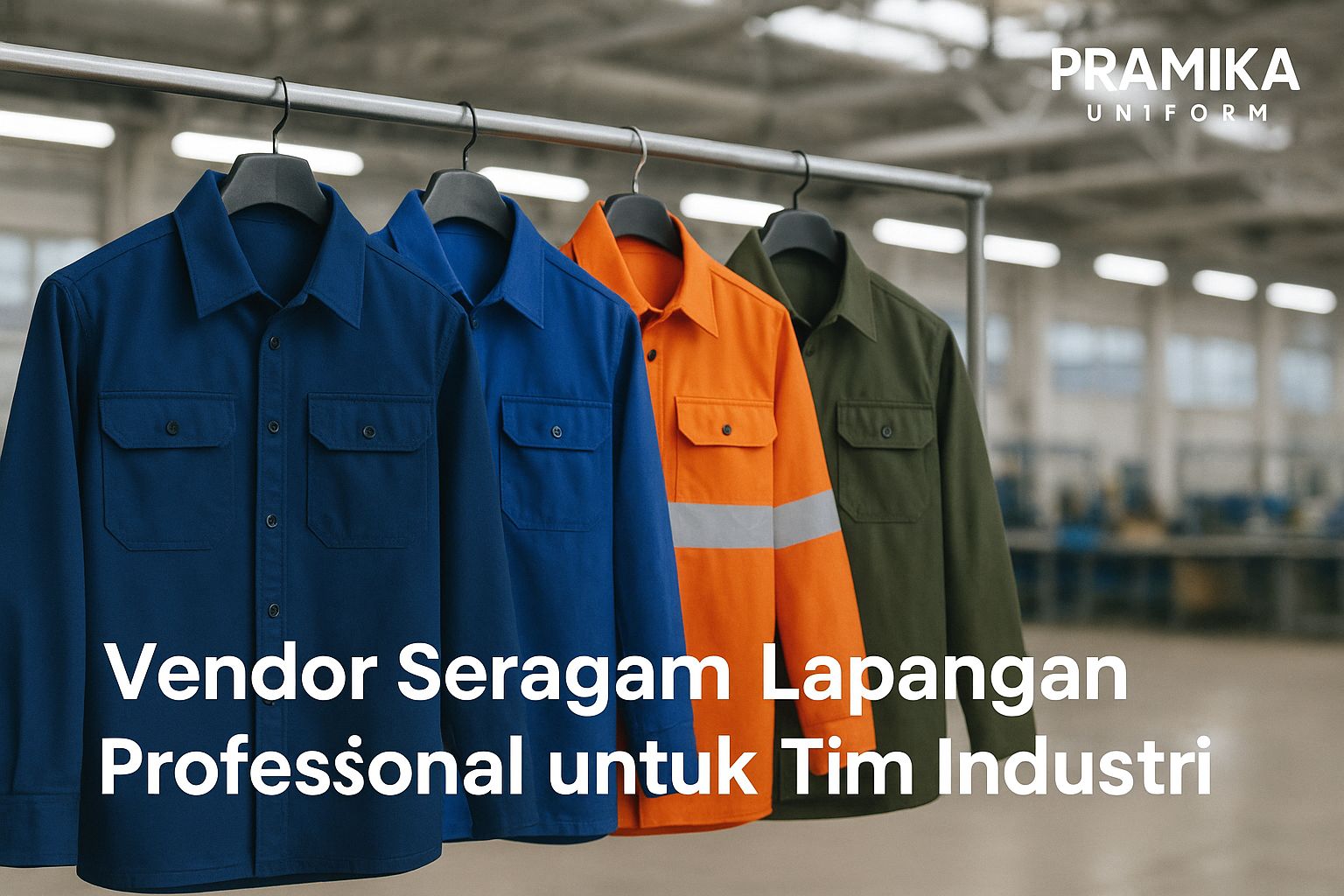 Banner artikel Pramika Uniform: Vendor Seragam Lapangan Profesional untuk Tim Industri Anda